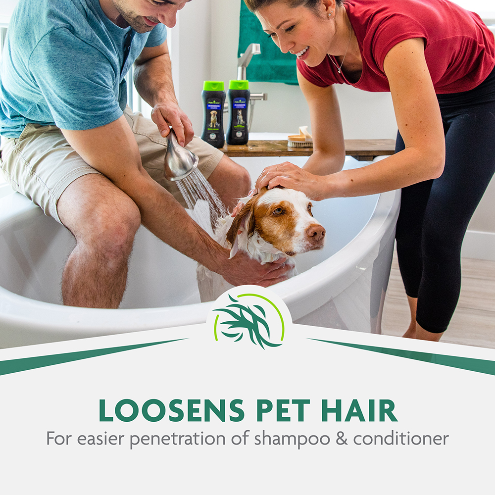 FURminator Bathing Brush For Dogs And Cats Loosens Pet Hair For Easier Penetration of Shampoo And Conditioner 1 Count FURminator
